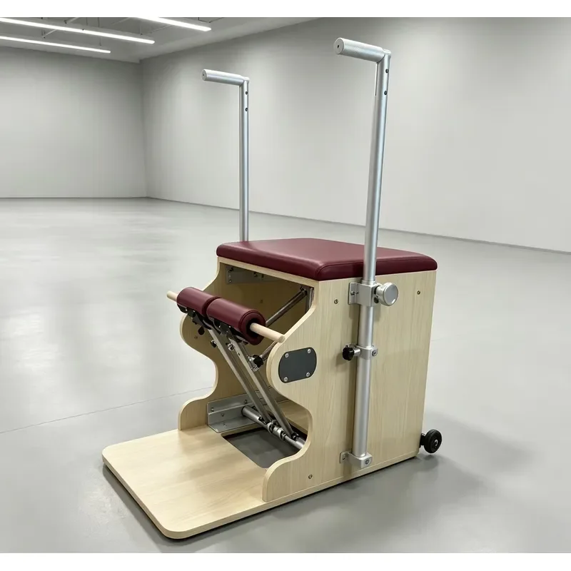 Aluminum Alloy Pedals, Aluminum Alloy Handles, Maple Wood Stable Stepping Chair Pilates