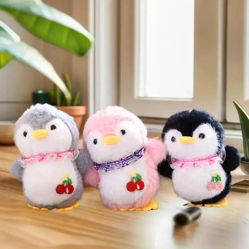 จี้ของเล่นเพนกวินน่ารักพวงกุญแจตุ๊กตากระเป๋าอุปกรณ์เสริมของขวัญ