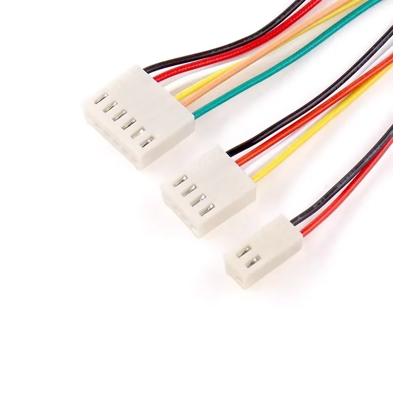 10PCS KF2510 터미널 와이어 2.54mm 간격 2P/3P/4P/5P/6Pin 단일 헤드 전자 케이블 20cm 26AWG 2510 연결 와이어