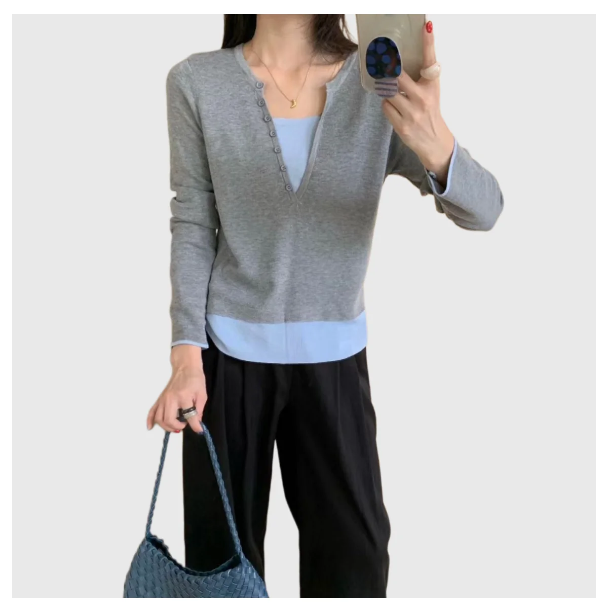 Frauen Frühling und Herbst Neue Mode Pullover Pullover Langarm dame Gestrickte Top Koreanischen Stil Top 2025, Grundlegende stil