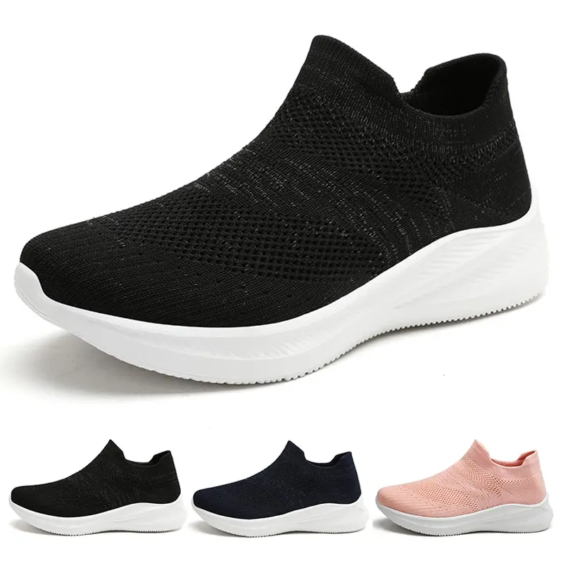 

Women Men Sneakers Breathable Running Shoes Outdoor Low Top Casual Shoes for Walking Thick Soled Cushioning Slip on Mesh EU36-45