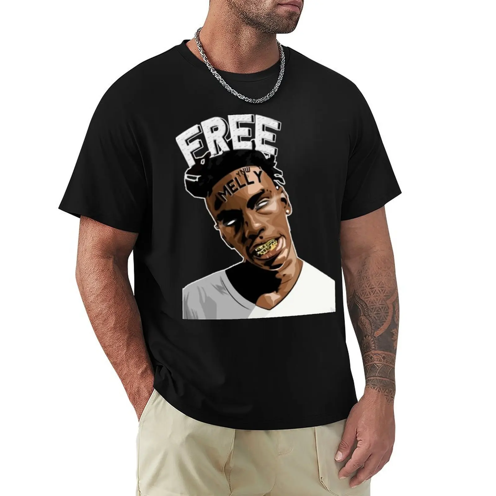 

YNW Melly Free Melly14 T-Shirt anime shirt funny shirt cotton t shirts men