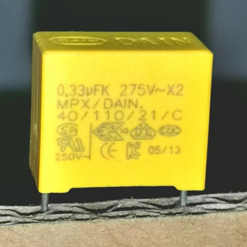 0.33uf K 275v MPX DAIN 334 40/110/21/C safety film capacitor with a pin distance of 15mm