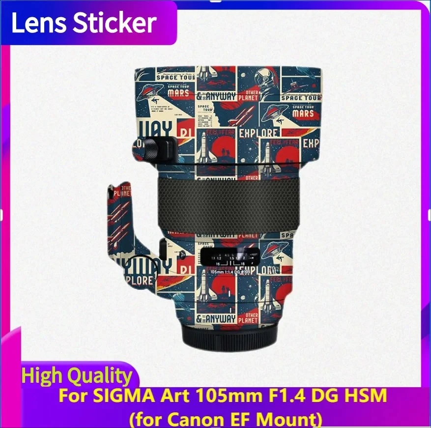 

Для SIGMA Art 105 мм F1.4 DG HSM для Canon EF крепление объектива наклейка защитная наклейка на кожу защитная пленка от царапин art105 f/1.4