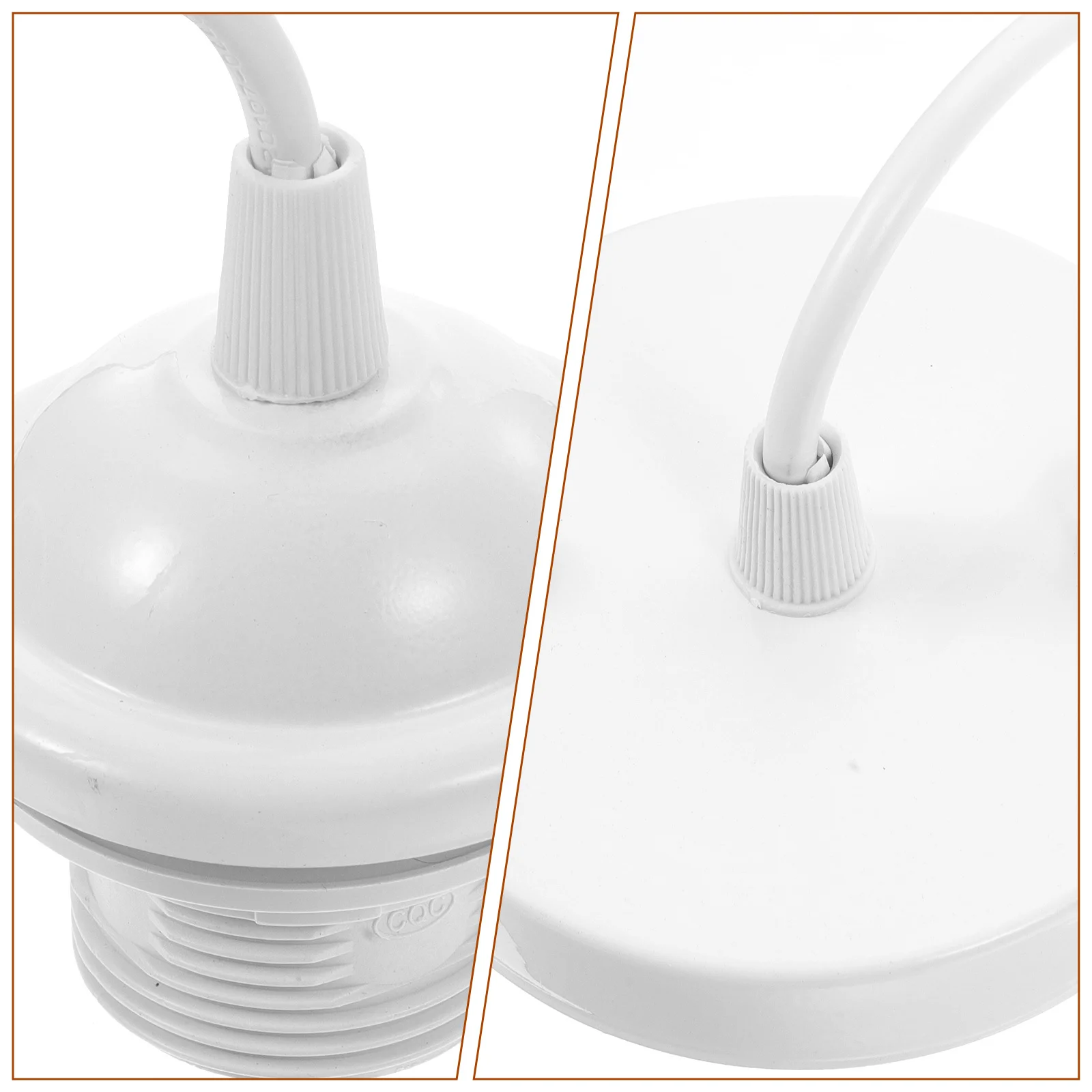 

2pcs E27 Pendant Lamp Holder Metal Socket Ceiling Canopy Industrial Hanging Fixture Kit For Led Bulbs Cable Set