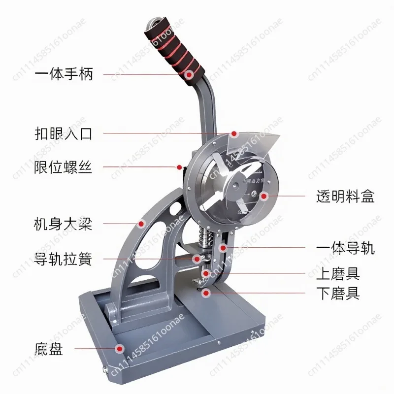Portable Semi-Automatic Eyelet Machine, Advertising Cloth Inkjet Grommet Machine 5.5/6/8/10/12mm Optional