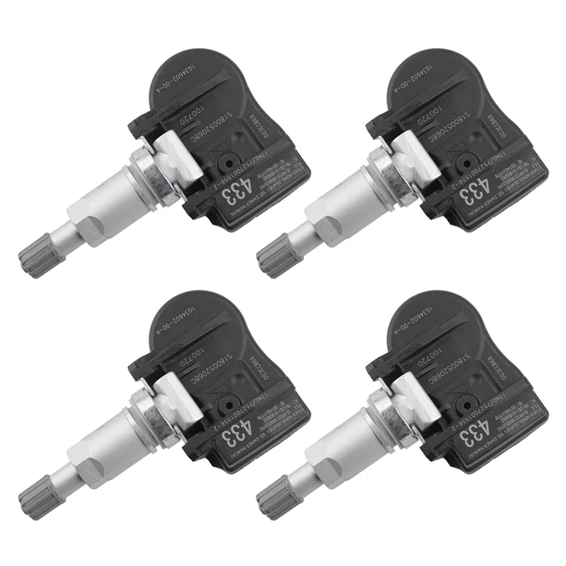 

Car TPMS Tire Pressure Sensor Kit(4 Pieces) 103460200A 1034602-00-A For Tesla Model 3, Model S X(2015-2022), 433Mhz Tyre Sensors