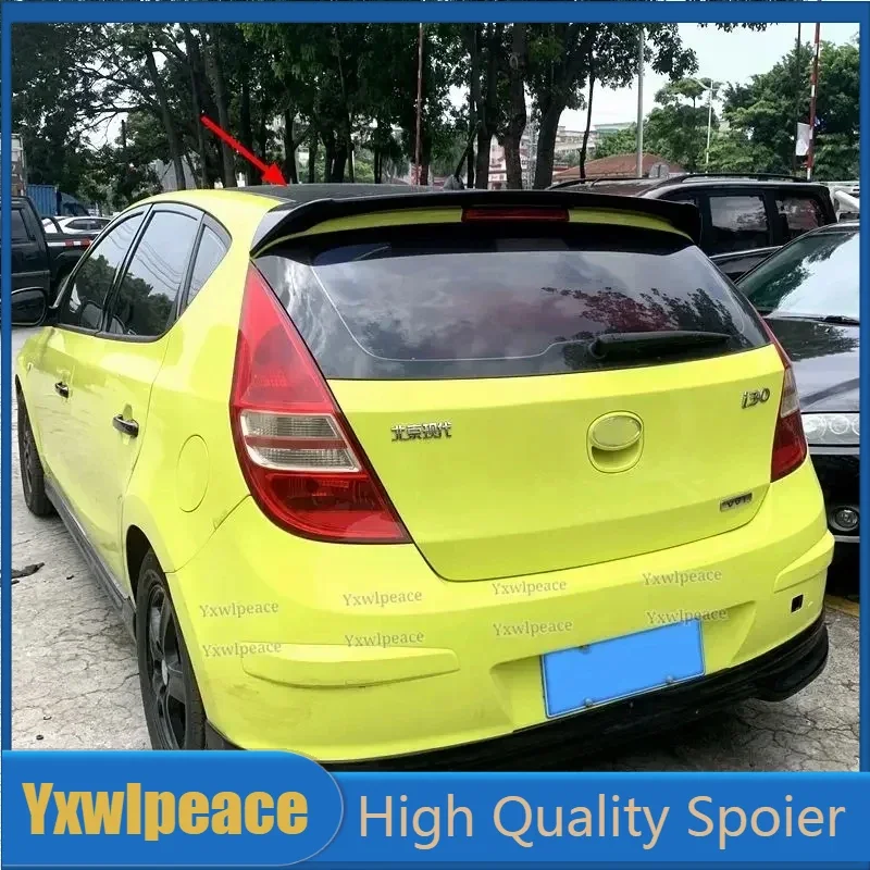 For Hyundai I30 2008 2009 2010 2011 2012 2013 Spoiler ABS Plastic Unpainted Color Trunk Wing Rear Roof Spoiler Car Accessories