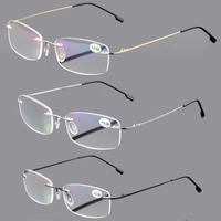 Stylish Rimless Reading Glasses For Seniors - Ultra-light TR90 Frame, Portable, Multiple Diopters Available Anti Blue Light