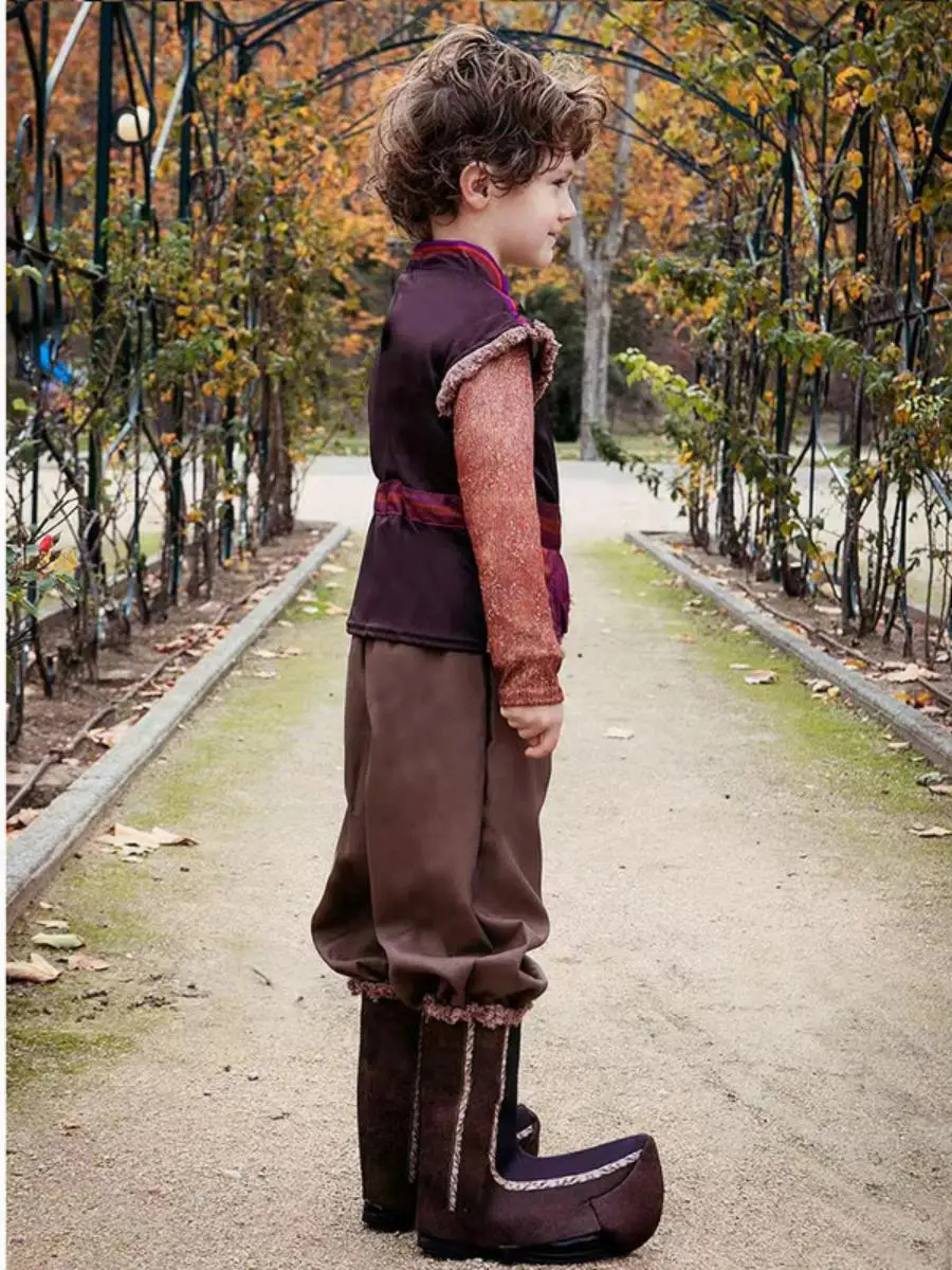 زي الأمير للأطفال، ملابس أداء لعيد الهالوين للأولاد، شخصية فيلم كريستوفر ملك الجليد، زي للعروض للأطفال