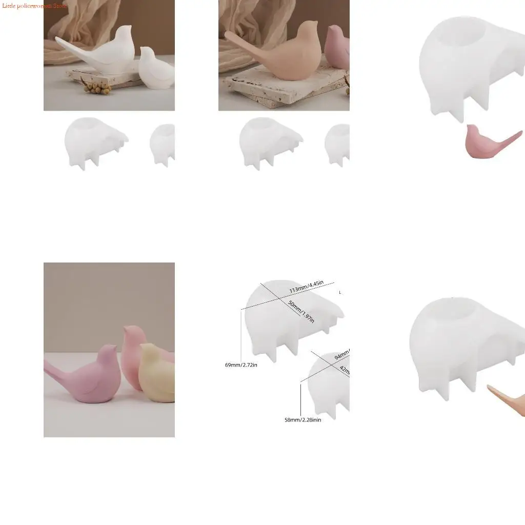 

F92D художественные формы из смолы в форме птицы, форма для рукоделия, форма для изготовления свечей, подходящая для ручной