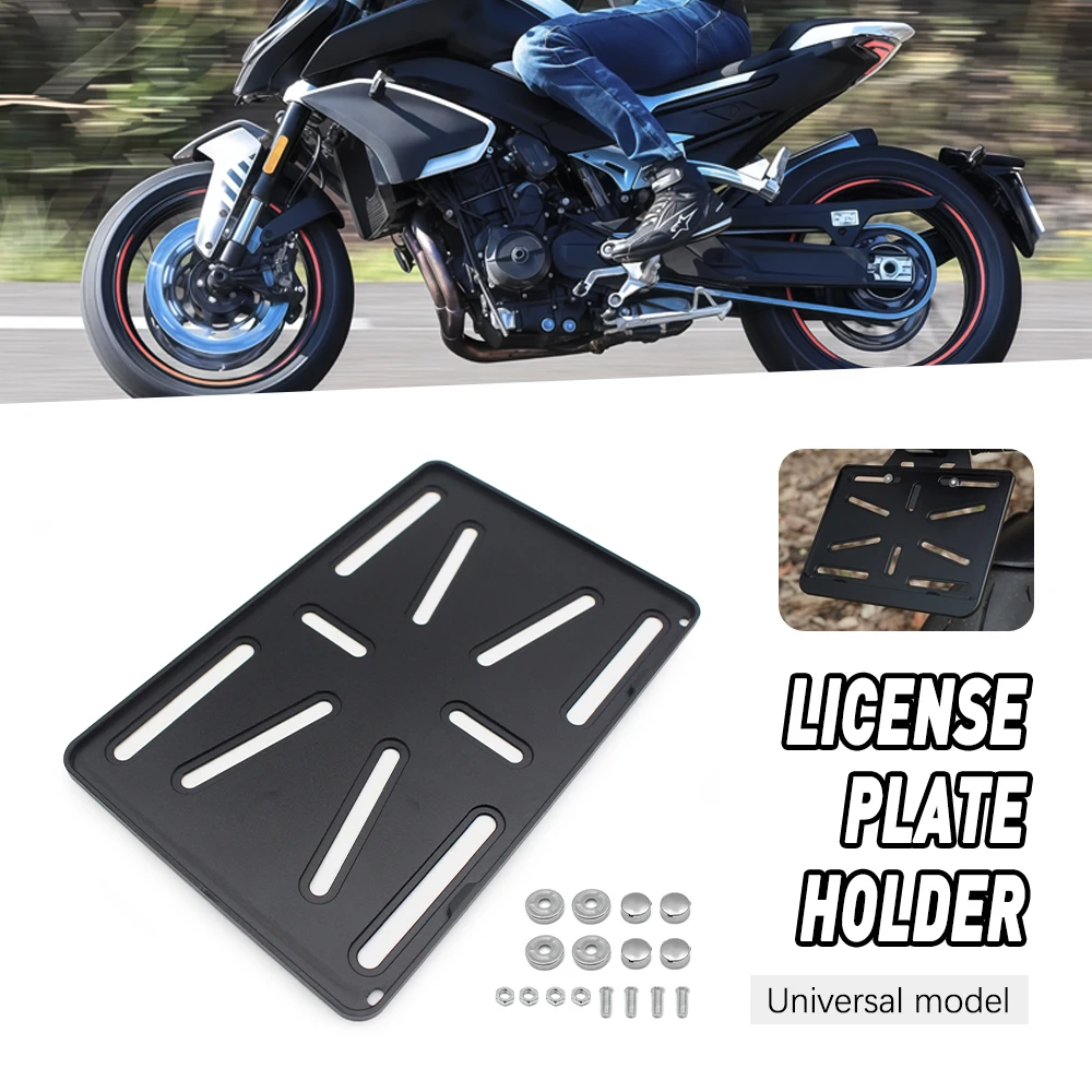 

Universal Motorcycles Part Plates Holder Support Plaque Moto License Plate Holder for Yamaha Honda Bwm Kawasaki Suzuki Modified