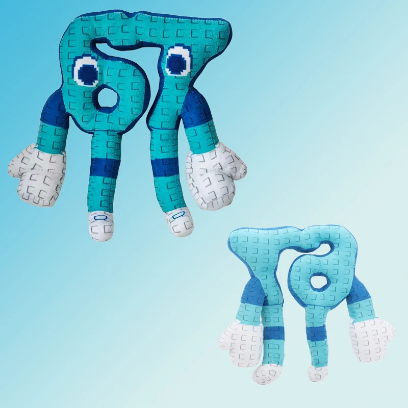 25cm STEAL A BRAINROT Bleu No. 67 jouet en peluche maison mignonne poupées jeu entourant bleu n° 67 jouets peluches pour enfants, cadeaux d'anniversaire