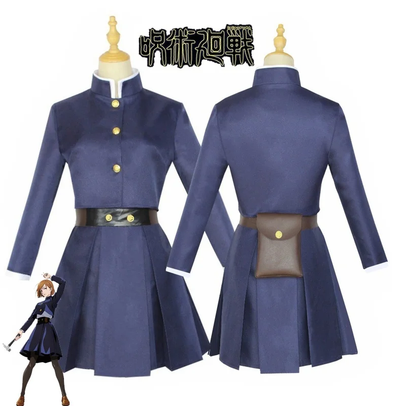 Anime Jujutsu Kaisen Costume Cosplay Kugisaki Nobara Tatoo ragazze donne vestono uniforme Set completo