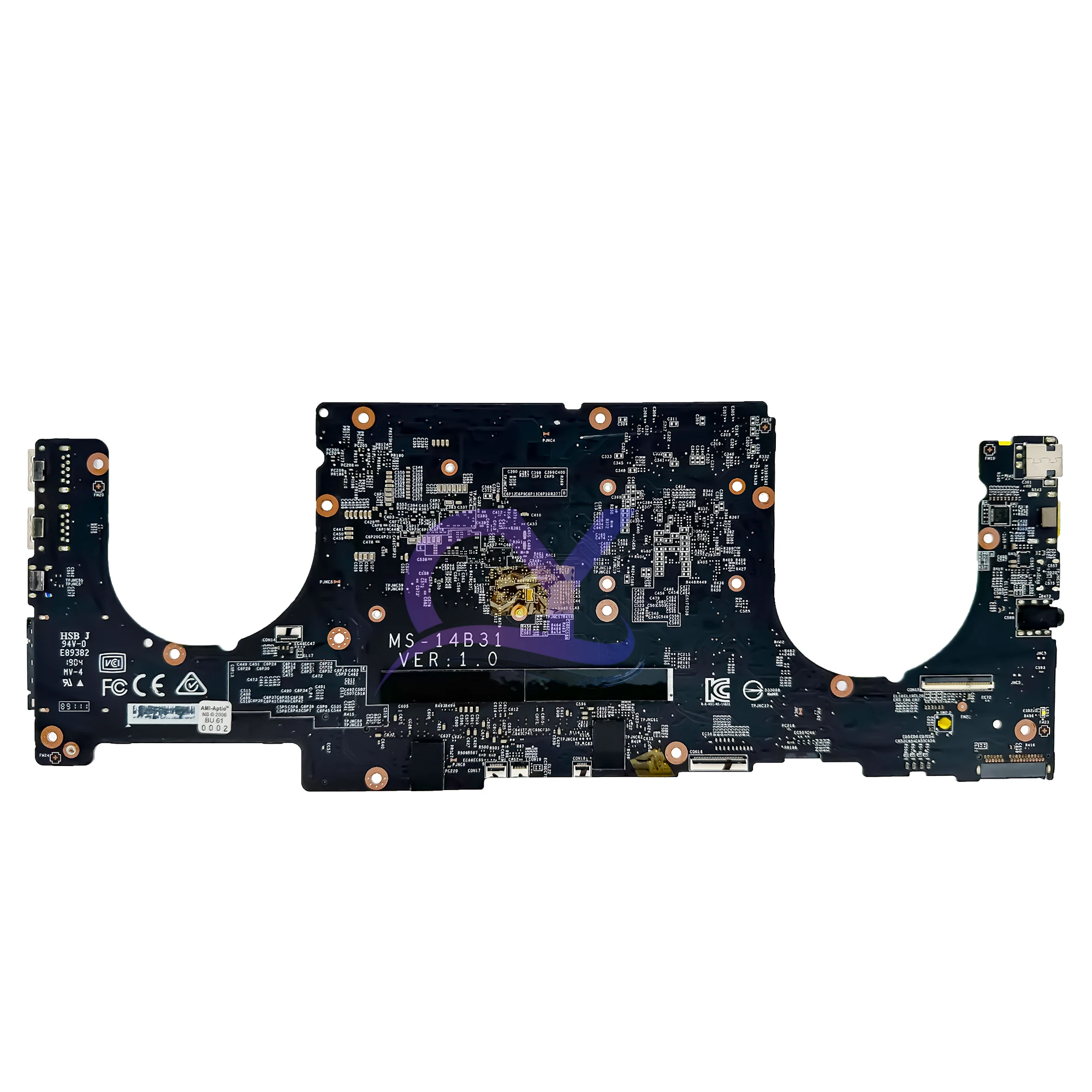 Imagem -04 - Placa-mãe do Portátil para Msi Ms14b31 Mainboard 8ro Moderno 8ra Ms-14b3 i3 i5 I78th Gen Mx150 Mx250-v2g Uma Ddr4