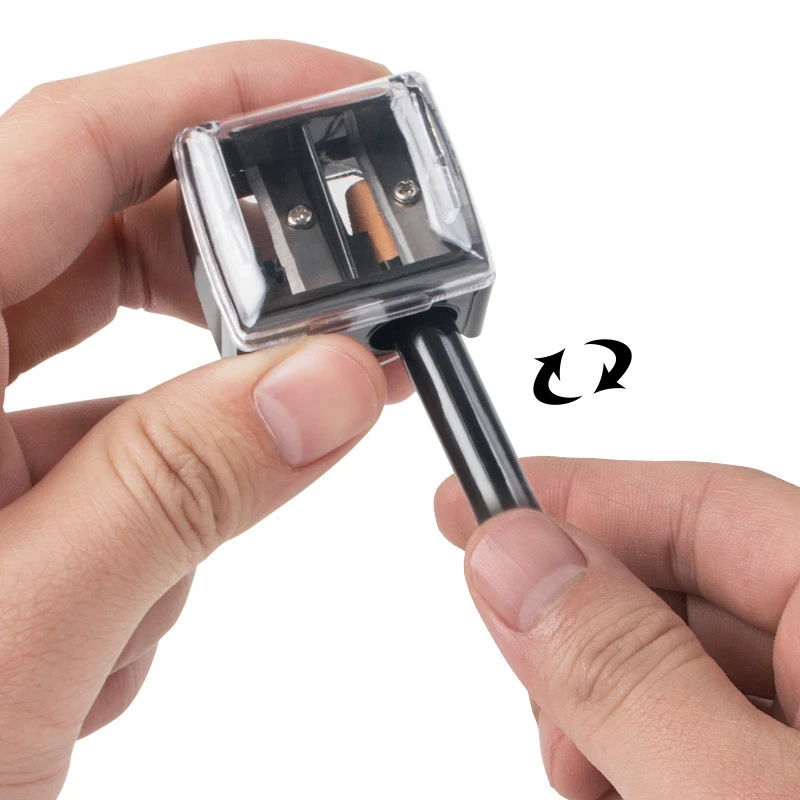 Double Barrel Cosmetic Pencil Sharpener: Sharpen Your Lip Liner, Eyeliner, and Brow Pencils with Ease!