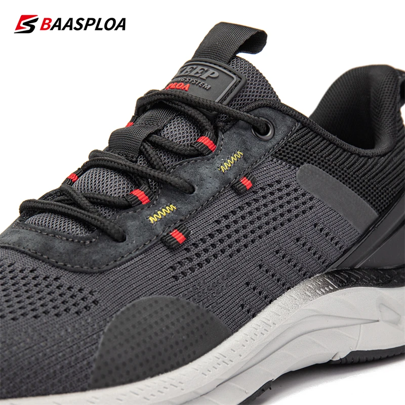 2023 New Men\'s Running Sneakers Lightweight and Comfortable Male Walking Shoes Fashion Brand Baasploa Casual Shoes