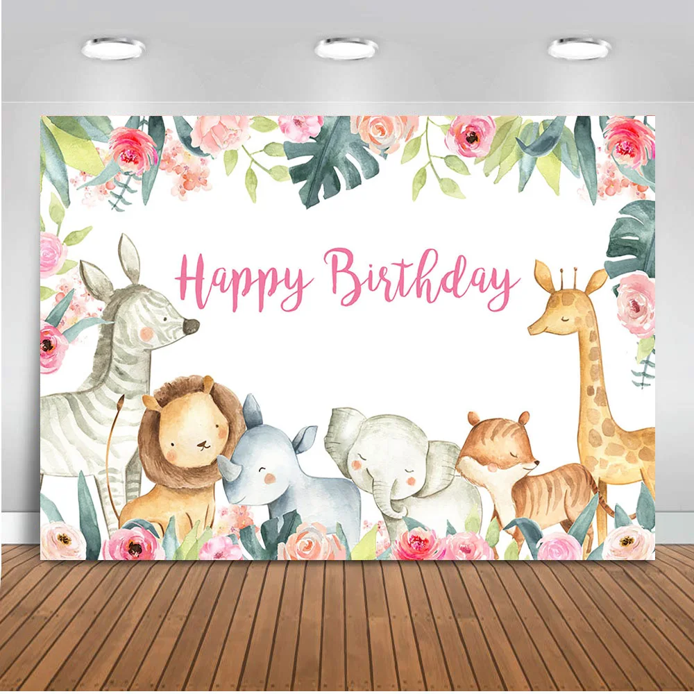 Fondos de fotografía de vida silvestre, papel tapiz fotográfico para Baby Shower, decoración de fiesta de cumpleaños, fondo de estudio de fotografía de oso zorro