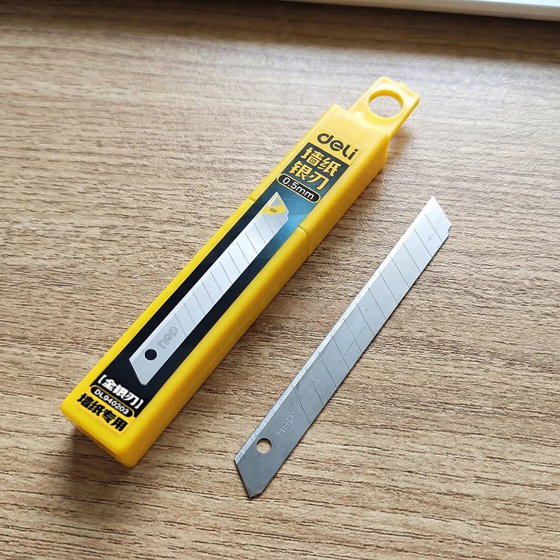 9mm-de-largura-05mm-de-espessura-60-°-lamina-de-faca-utilitaria-prateada-de-aco-liga-para-artesanato-diy-corte-de-papel-lamina-de-substituicao-destacavel