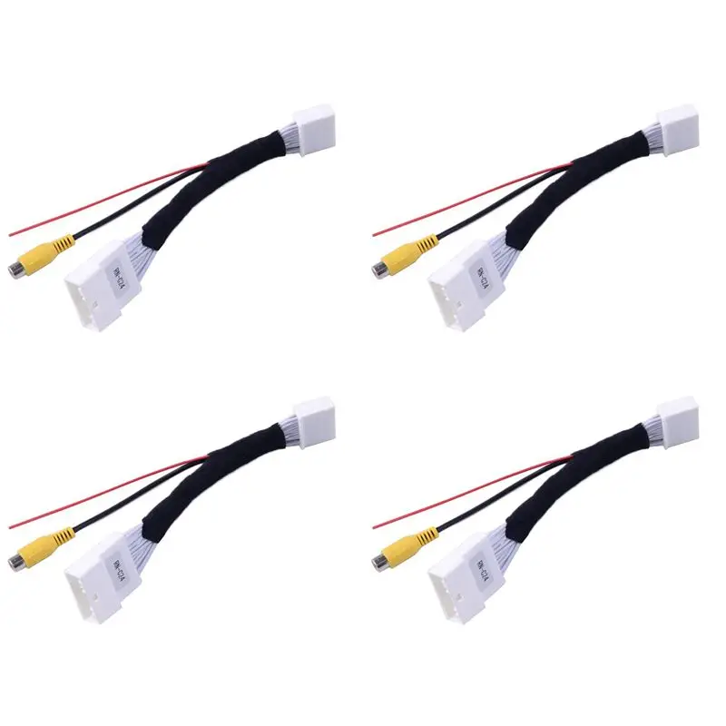Simple 4X 24 Pin Adapter Rear View Camera Connection Cable For Renault&Dacia For Opel For Vauxhall For Clio 4 2012-Up
