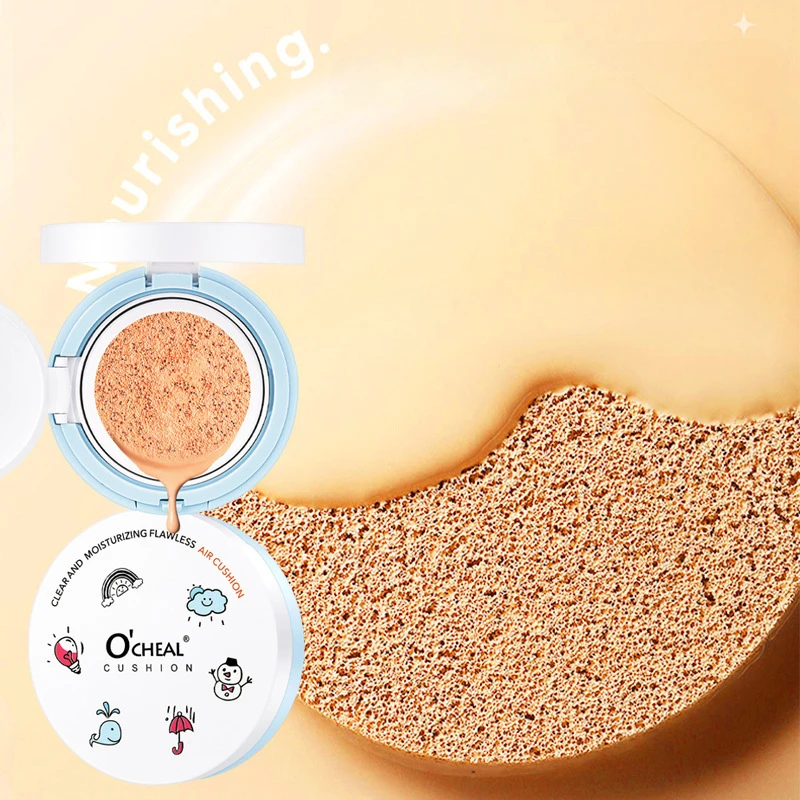 Air Cushion Bb Cream Brightening Oil Control Moisturizing Cc Cream Concealer Foundation Contains  Natural  Plant  Ingredients