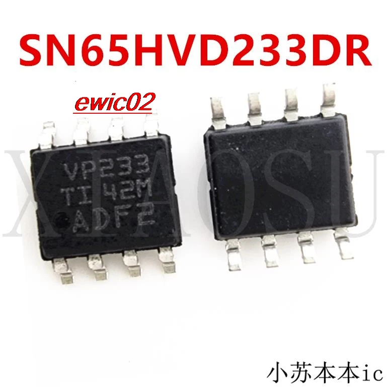 5pieces Original stock  SN65HVD233DR  VP233  SOP8 CAN IC