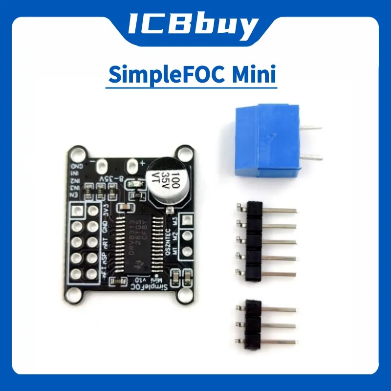 Placa Controladora Simple FOC Para Motor Sin Escobillas – 8V-30V – Algoritmo DRV8313 SVPWM/SPWM – SimpleFOCmini