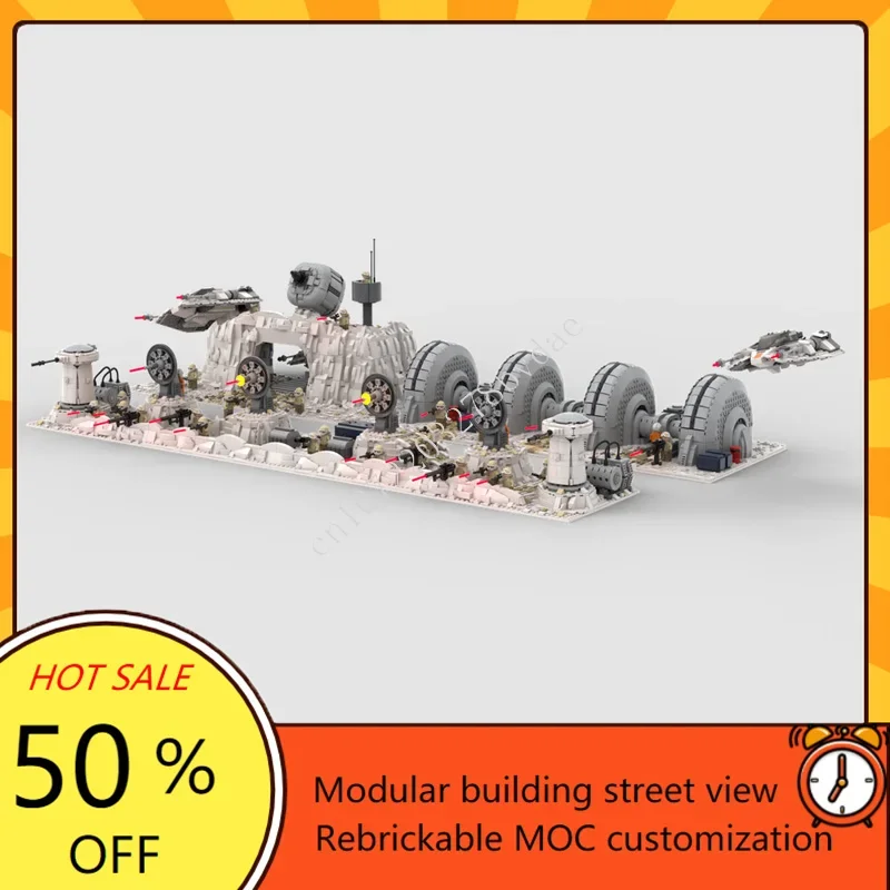 7681PCS Shield Generators Space War Military MOC SpaceShip Battle Model Custom Puzzles Architecture DIY Assembly Model Toy Gift