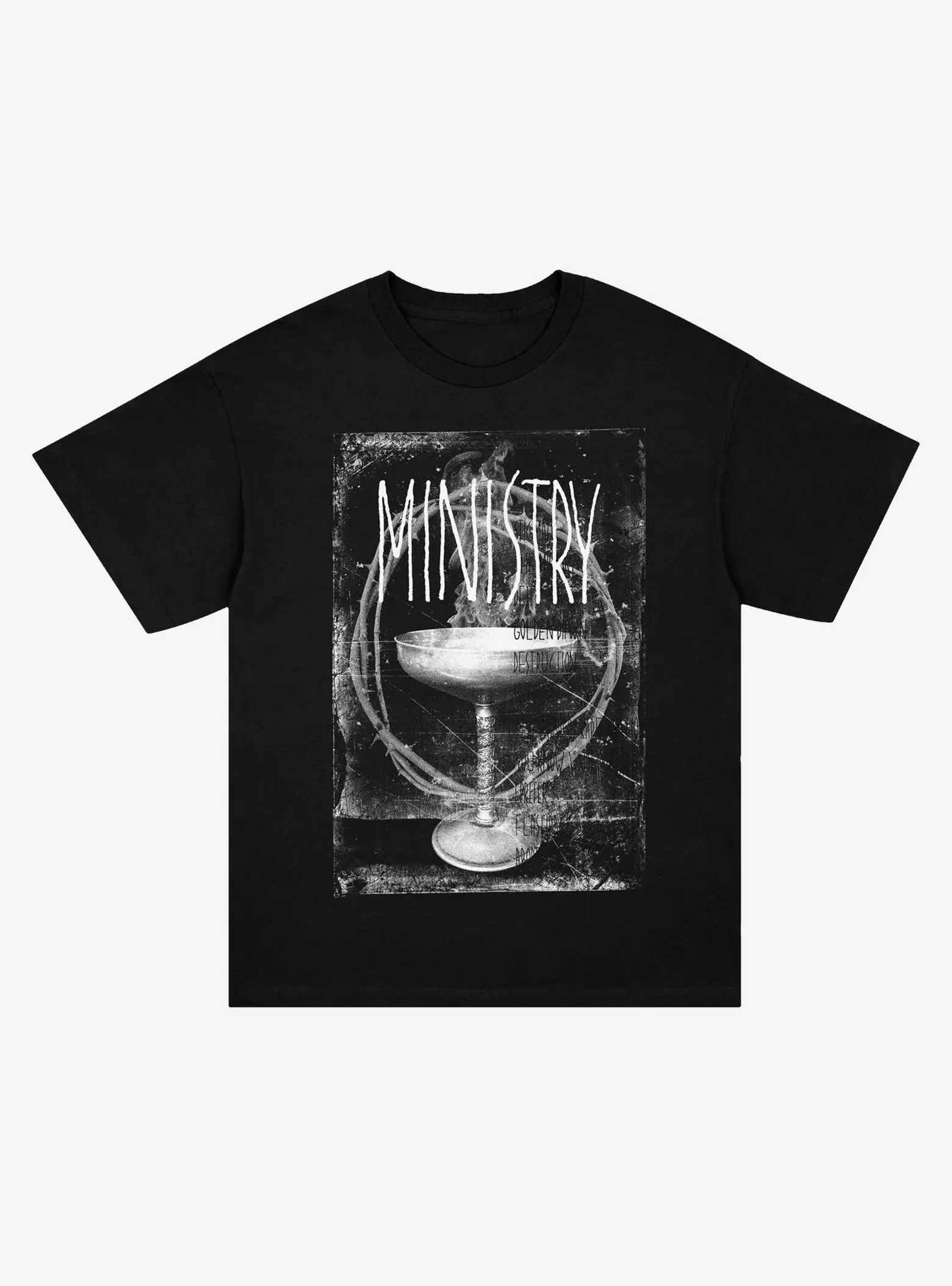 

Ministry Smoking Goblet T-Shirt Peripheral Printing Summer Luxury Brand Cotton Men's and Women's T-Shirts Short Sleeves