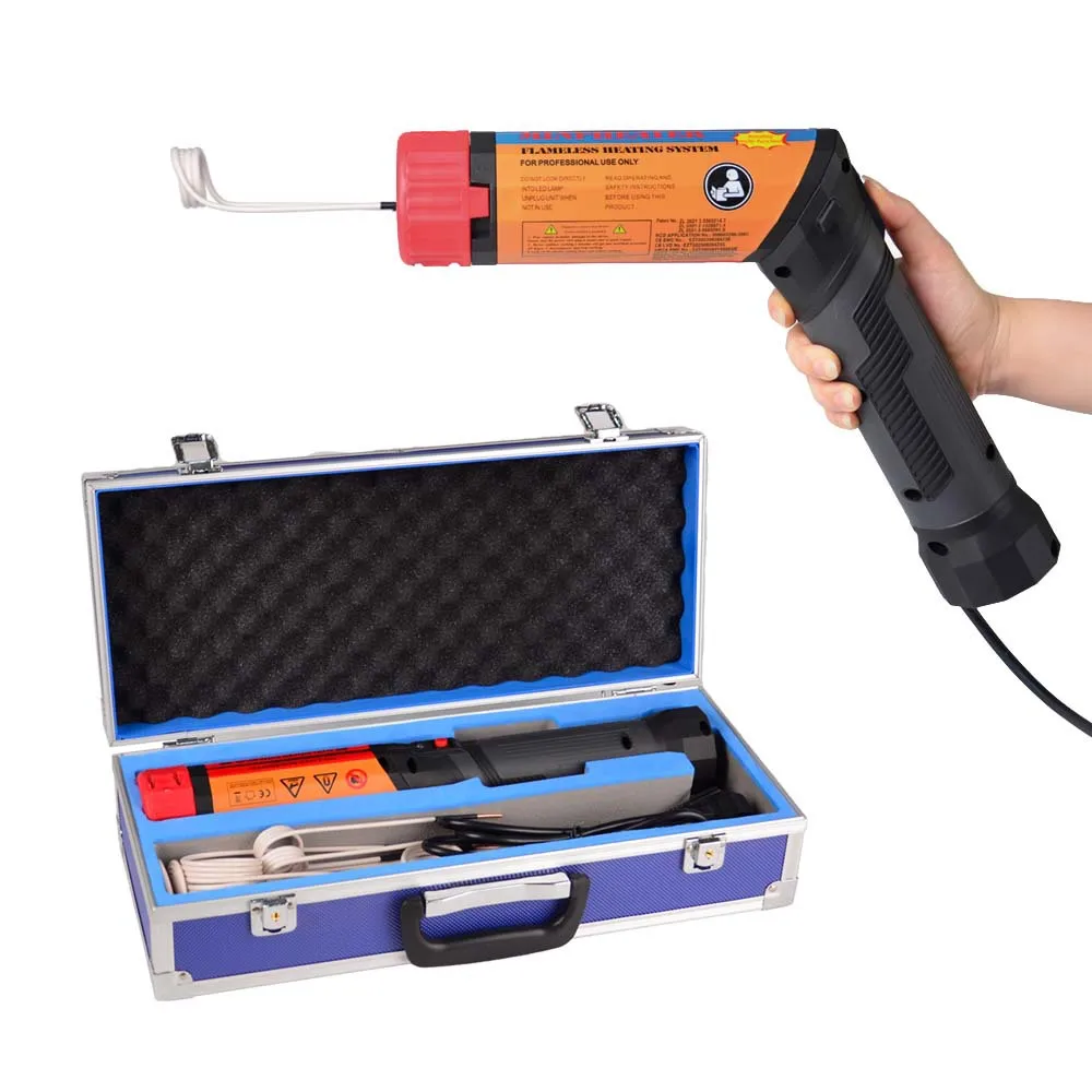 Calentador de inducción magnético giratorio de 1100W, herramienta portátil de reparación de automóviles, calentador de tornillos y tuercas con 8 bobinas, 110V/220V opcional