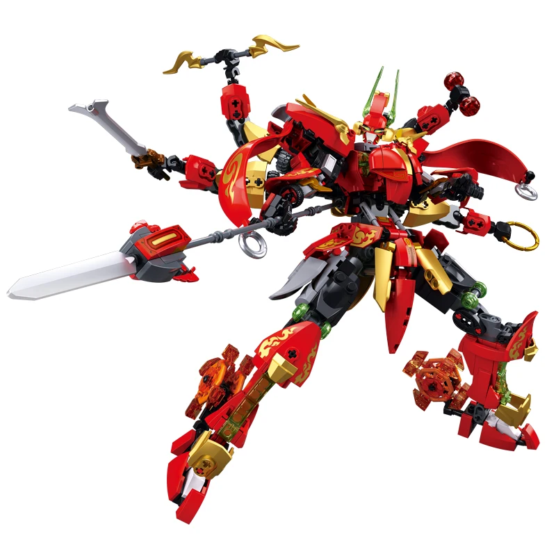 Sluban Black Myth Story Model Mecha immortal Robot Journey the West Character Sun Wukong God Building Block Boy Friend Toy Gifts