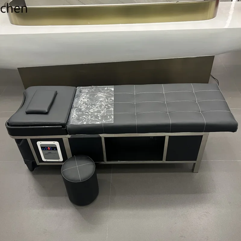 

D18- New Model Beauty Salon Water Circulation Bed Hair Salon Barber Shop Special Shampoo Bed Stainless Steel Frame