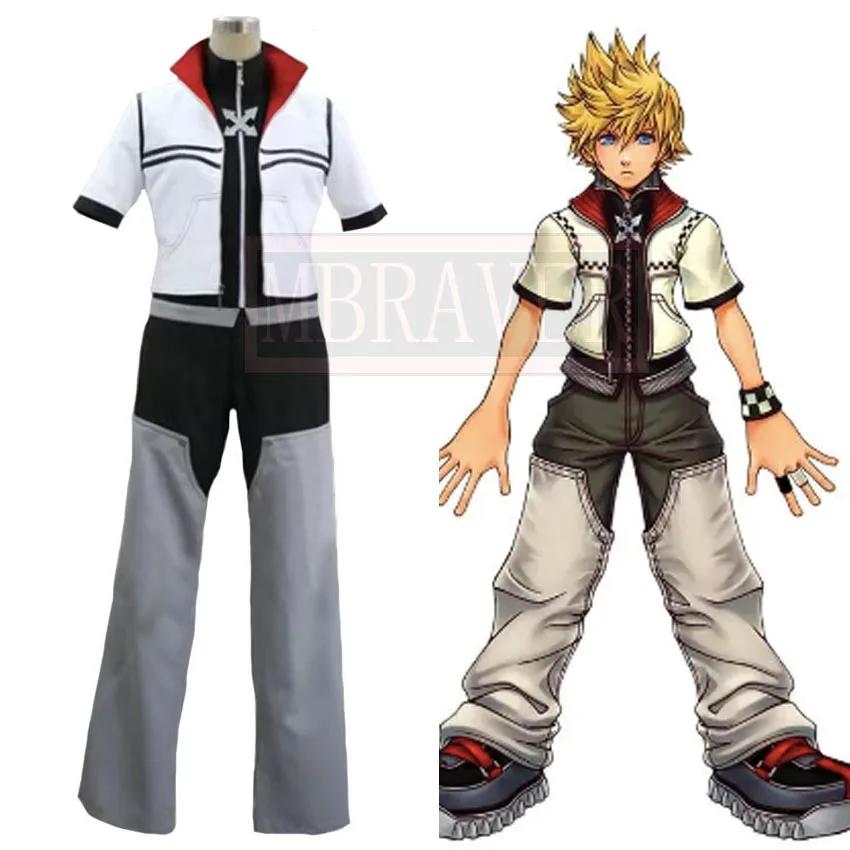 Kingdom Hearts Roxas Uniform Cosplay Halloween Party Costume Custom Made Any Sizes