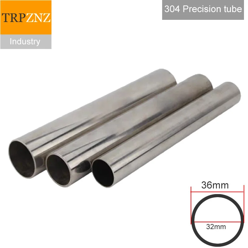 OD36x2mm Outer Diameter 36mm Inner Diameter 32mm 304 Stainless Steel Precision Tube Tolerance 0.05mm Polished Inside Outside