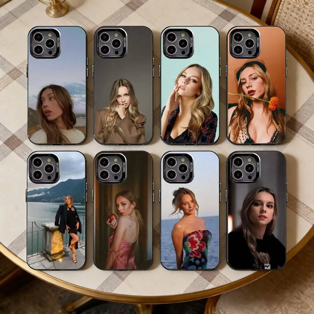 

E-Ester Actress Exposito Phone Case For iPhone17,16,15,14,13,12,11 Plus,Pro Max Black Candy silver phone case