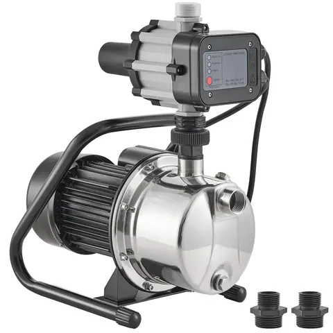 SucceBuy Pompe à puits peu profond Pompes à Jet de propulseur d'arrosage portables, contrôleur automatique pour le transfert d'eau d'irrigation de pelouse de jardin