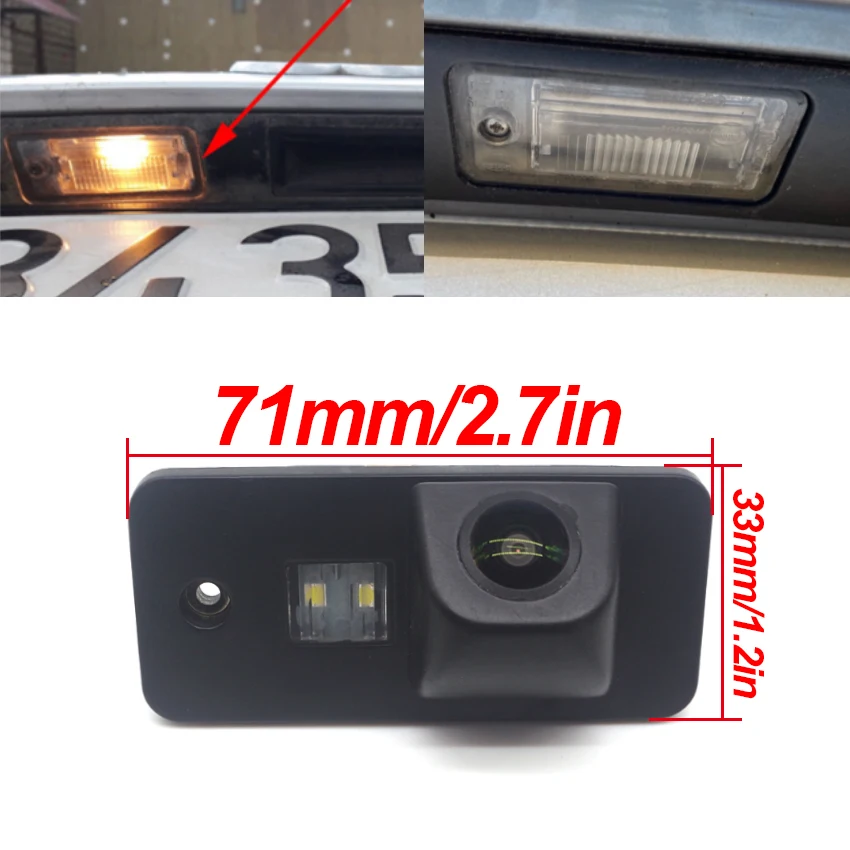 Fish Eyes Night Vision Waterproof Car Reversing Back Up Camera CCD HD For Audi A4 S4 RS4 2001~2003 2004 2005 2006 2007 2008 2009