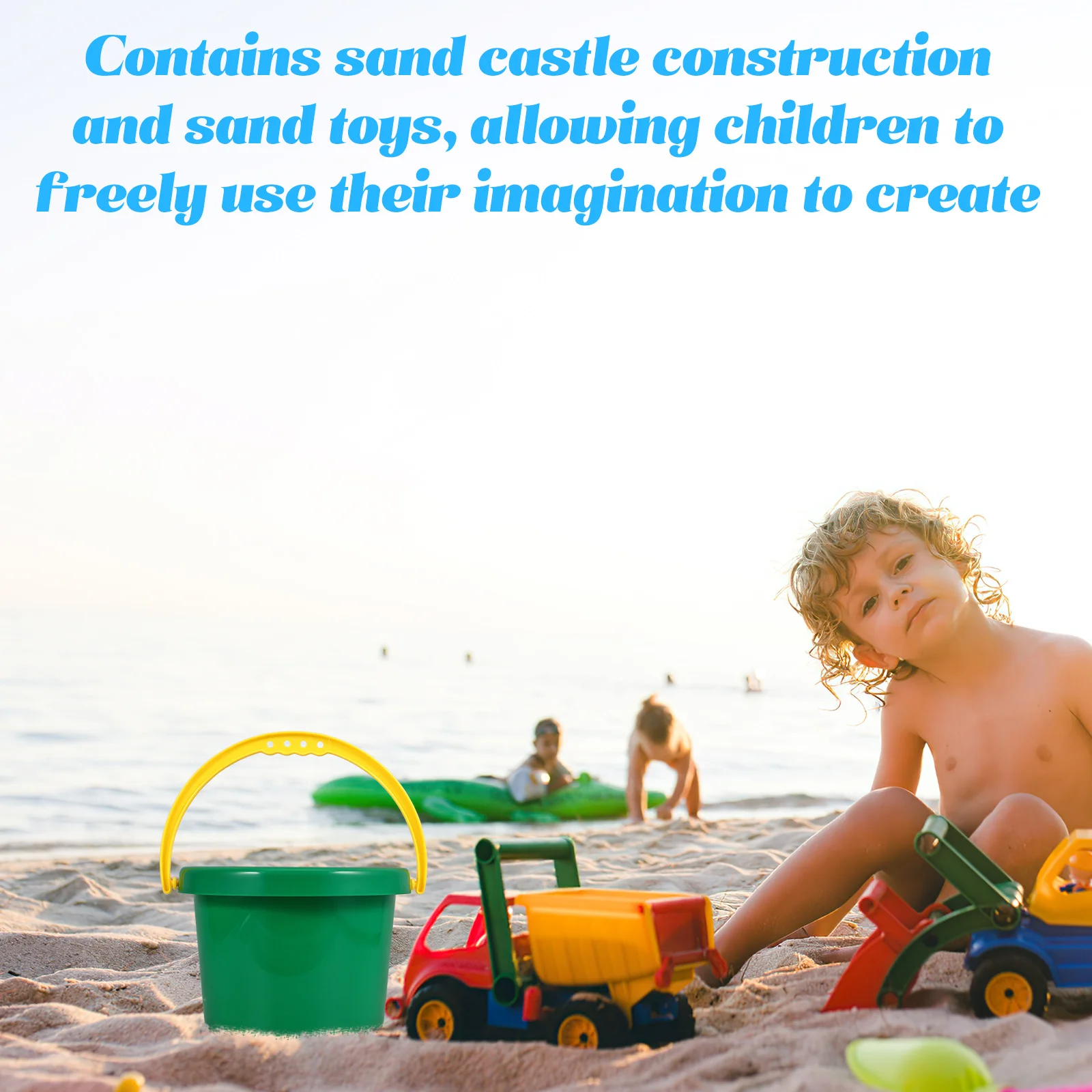 

Multi-Use Bucket for Sand Digging Smooth Texture Non-Slip Base Perfect for Summer Beach Play and Picnic Supplies