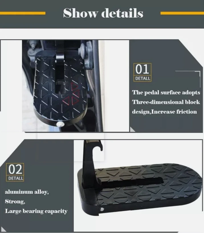 Multifunction Foldable Car Roof Rack Step Car Door Step Universal Latch Hook