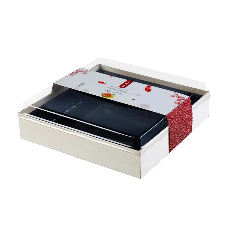 Caja de embalaje desechable para Sushi, producto personalizado, para llevar, almuerzo japonés