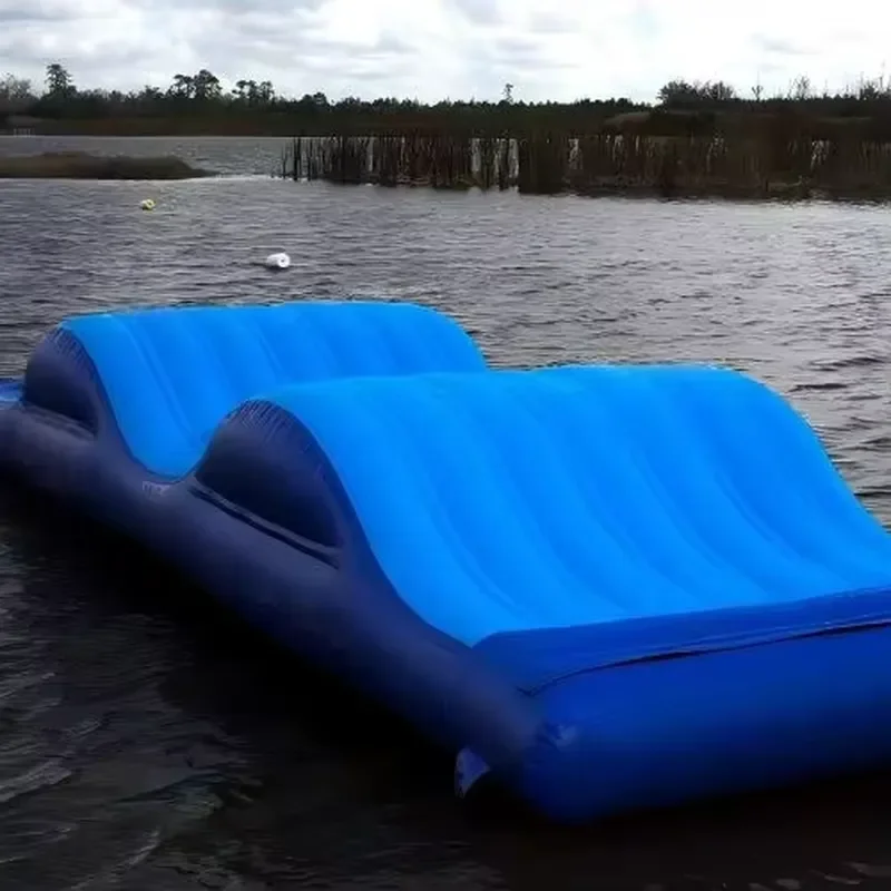 Large Inflatable Floating Water Mat Multi Person Swim Platform For Lake Pool Shallow Water Leisure Play Cushion Summer Toy