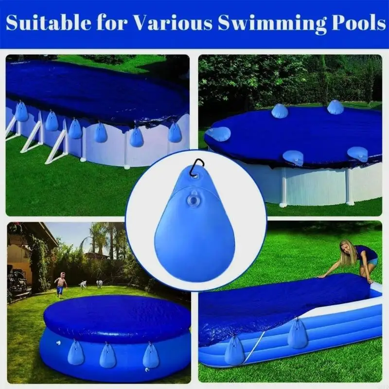12Pcs Pool Accessory Weight Bag Set with Screw Cap Opening for Pools