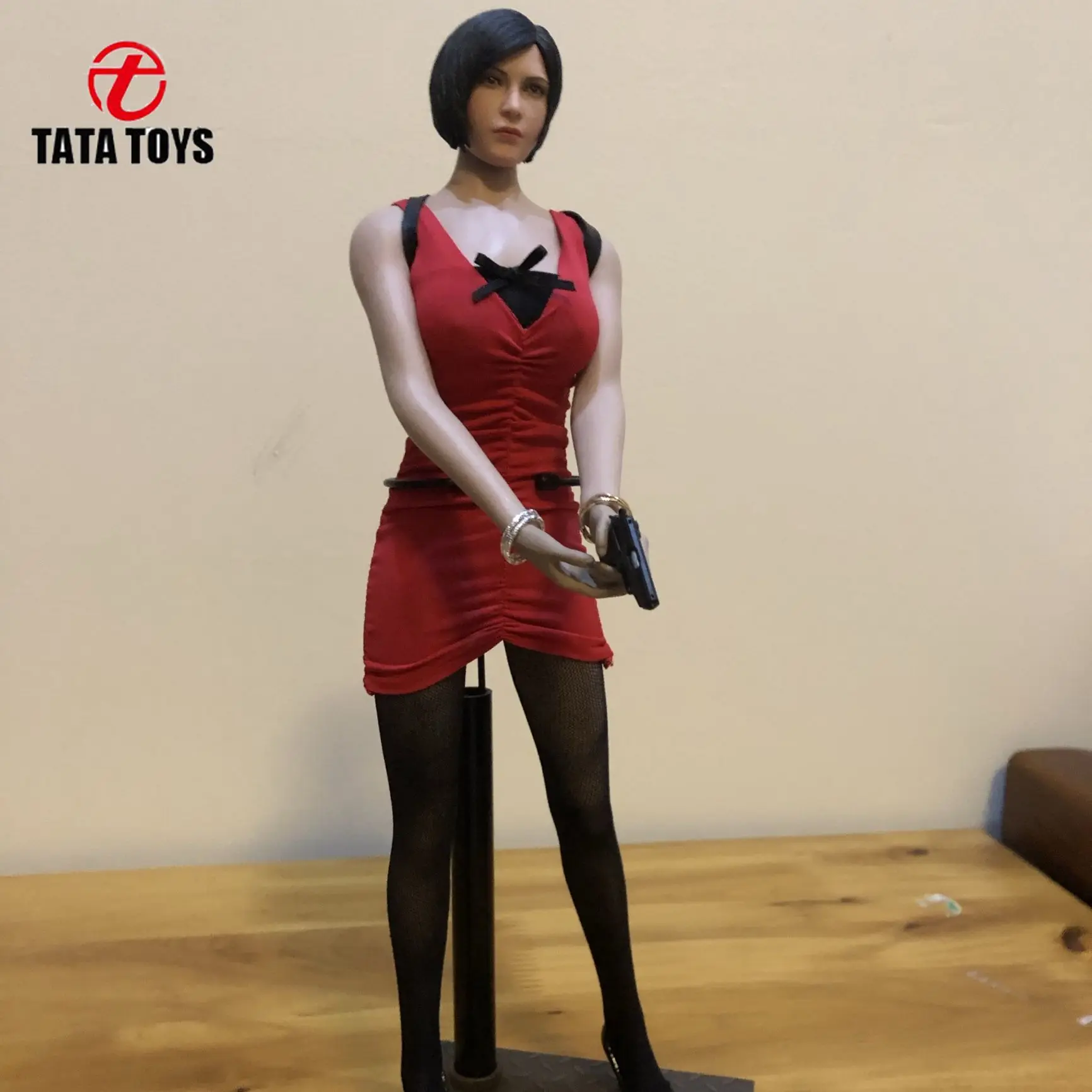 

NRTOYS 1/6 Scale Female Dress Figure NR18 Zombie Killer Ada wong Red Dress Clothes Set for 12 inch Action Figure DIY