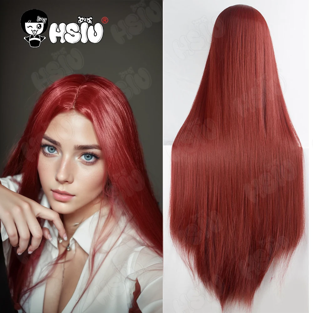 100cm długa peruka do cosplay HSIU peruki syntetyczne z włókna wysokotemperaturowego peruki do cosplay peruki imprezowe 21 kolorów