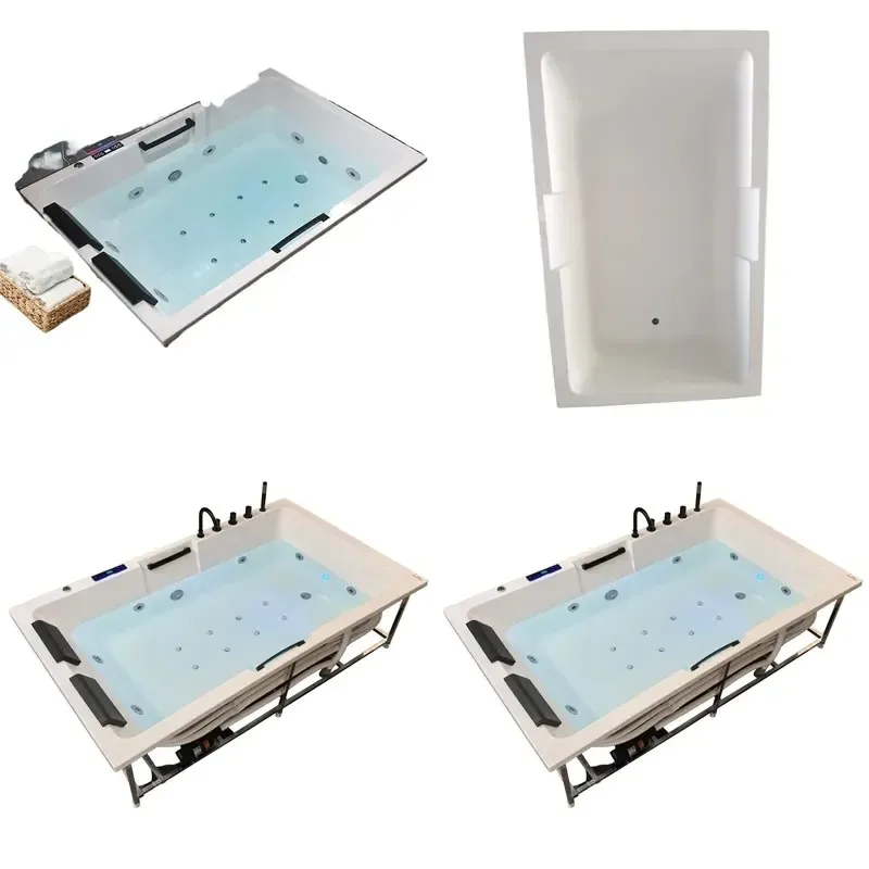 for Double Couple Bath Villa Hotel Acrylic Recessed Home Massage Heated Internet Celebrity Bathtub