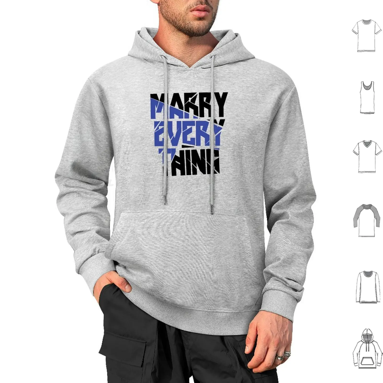 Marry Every Thing Hoodies Long Sleeve Marry Every Thing Marry Christmas Holiday Winter Congratulation