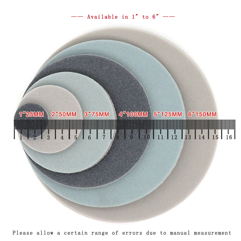 12 Pcs 3 Inch Sponge Sandpaper Hook And Loop Sanding Disc 75mm, 300-3000 Grit For Car Paint Automobile Polishing & Grinding