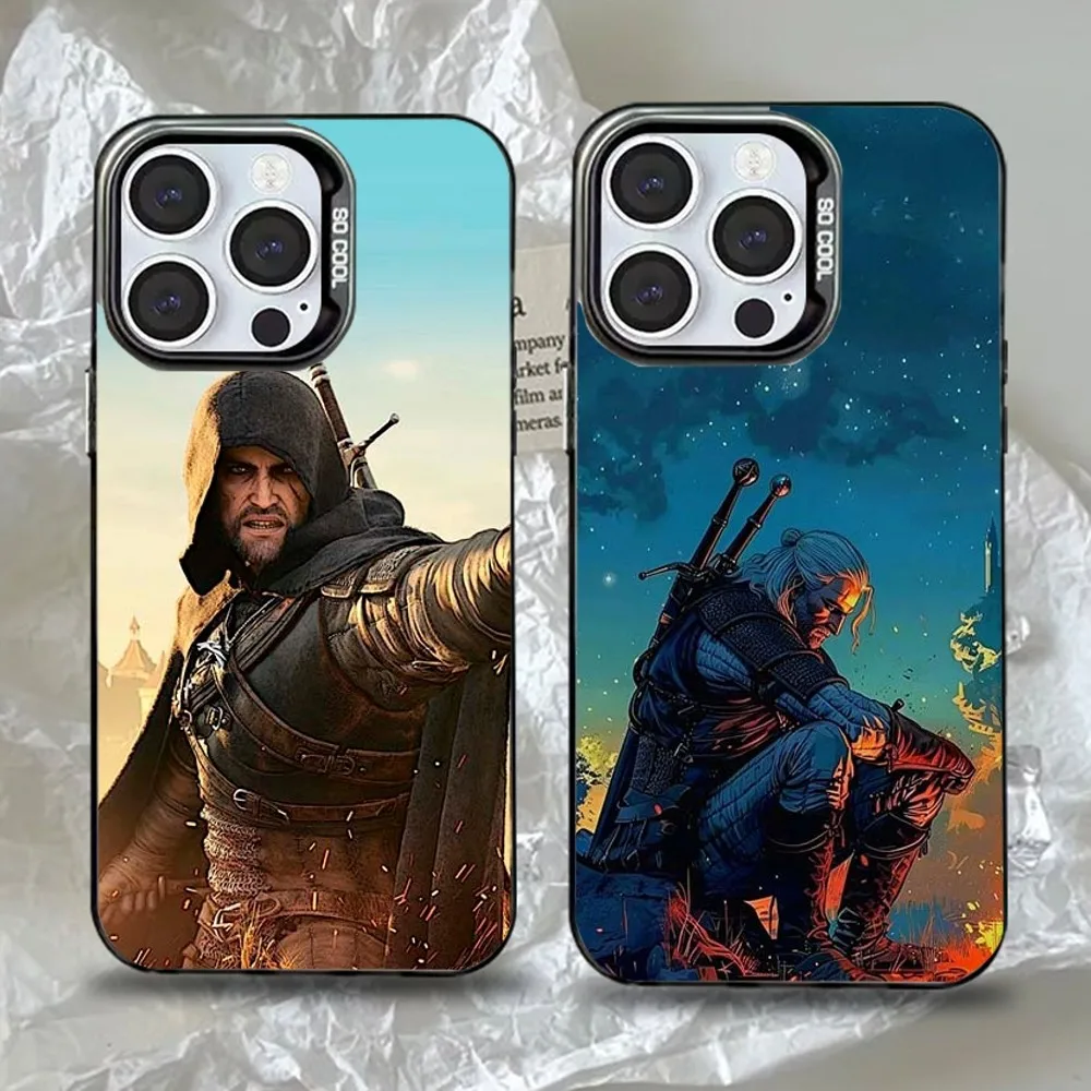 

Game The W-Witcher 3 Phone Case For iPhone 16,15,14,13,12,11,Pro,Max,Plus,Mini,XS,SE Anti Fall Black Matte Hard Bumper