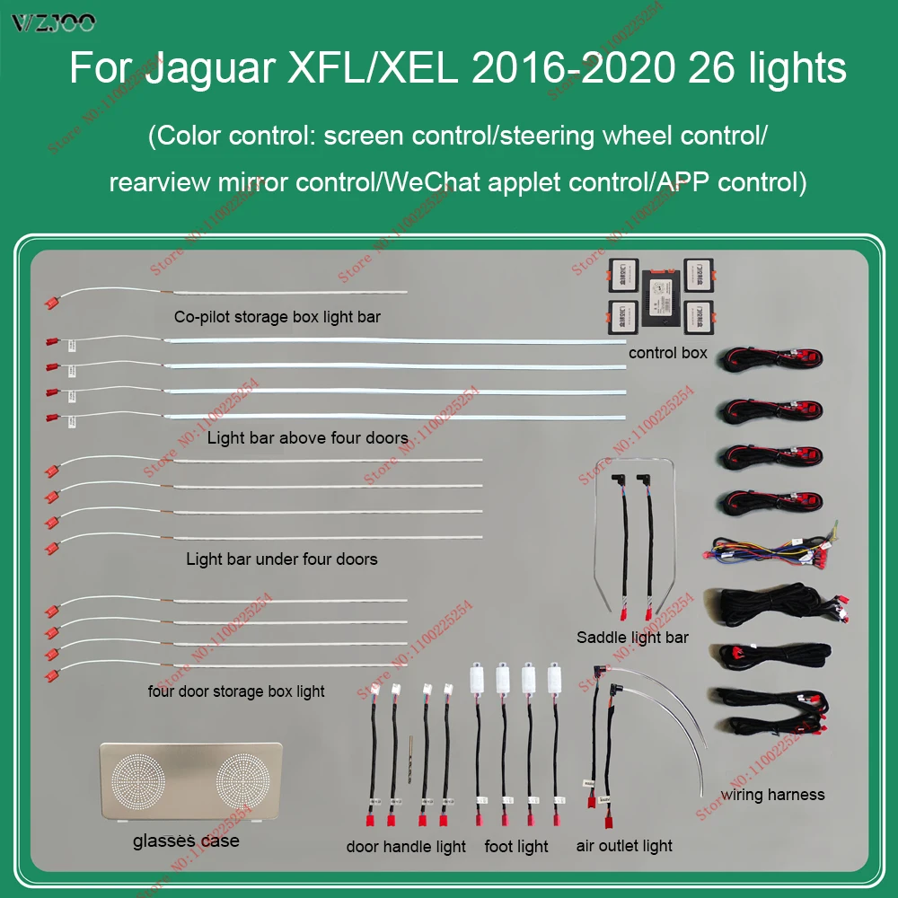 

Для Jaguar XFL XEL 2016-2020 высокое качество окружасветильник управление экраном автомобиля с крышей динамик подсветка неоновая крышка обновление