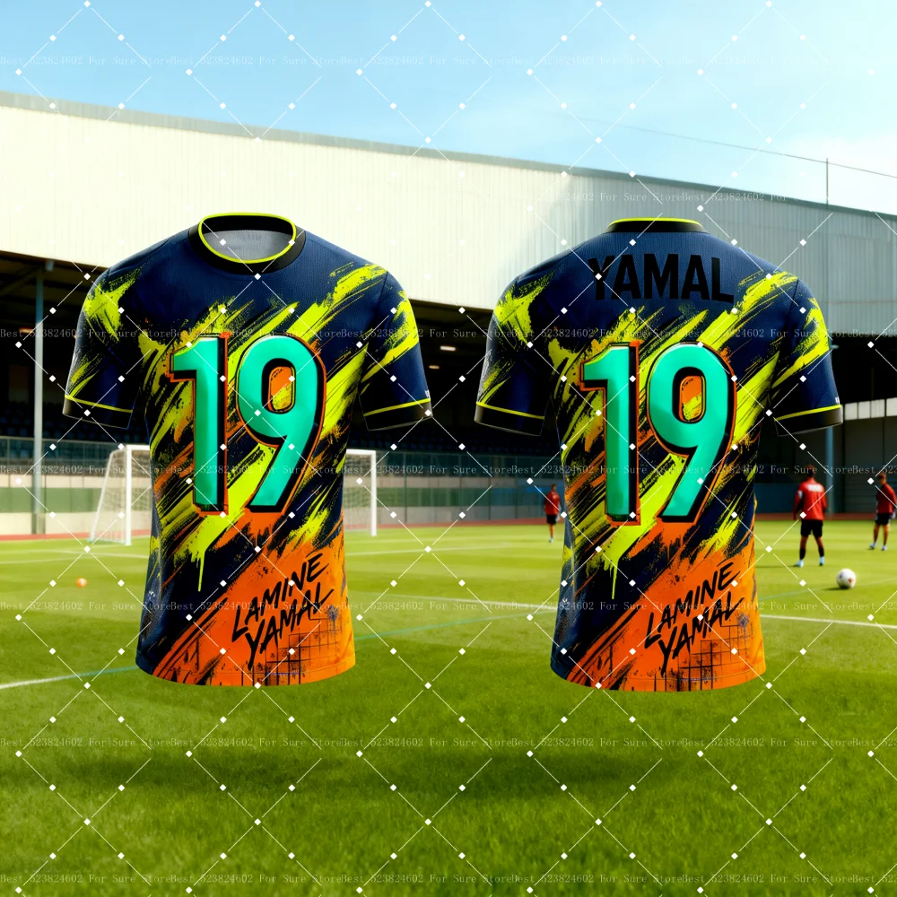 

2025 Design Special Edition YAMAL Football Shirts Sportswear Men's Shirts Casual Breathable Sport Tee Women's Shirts Kids Tshirt